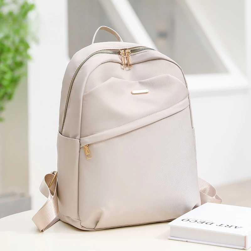 Fashion lightweight Oxford cloth backpack women's new fashion Joker large-capacity travel handbag 14-inch computer backpack