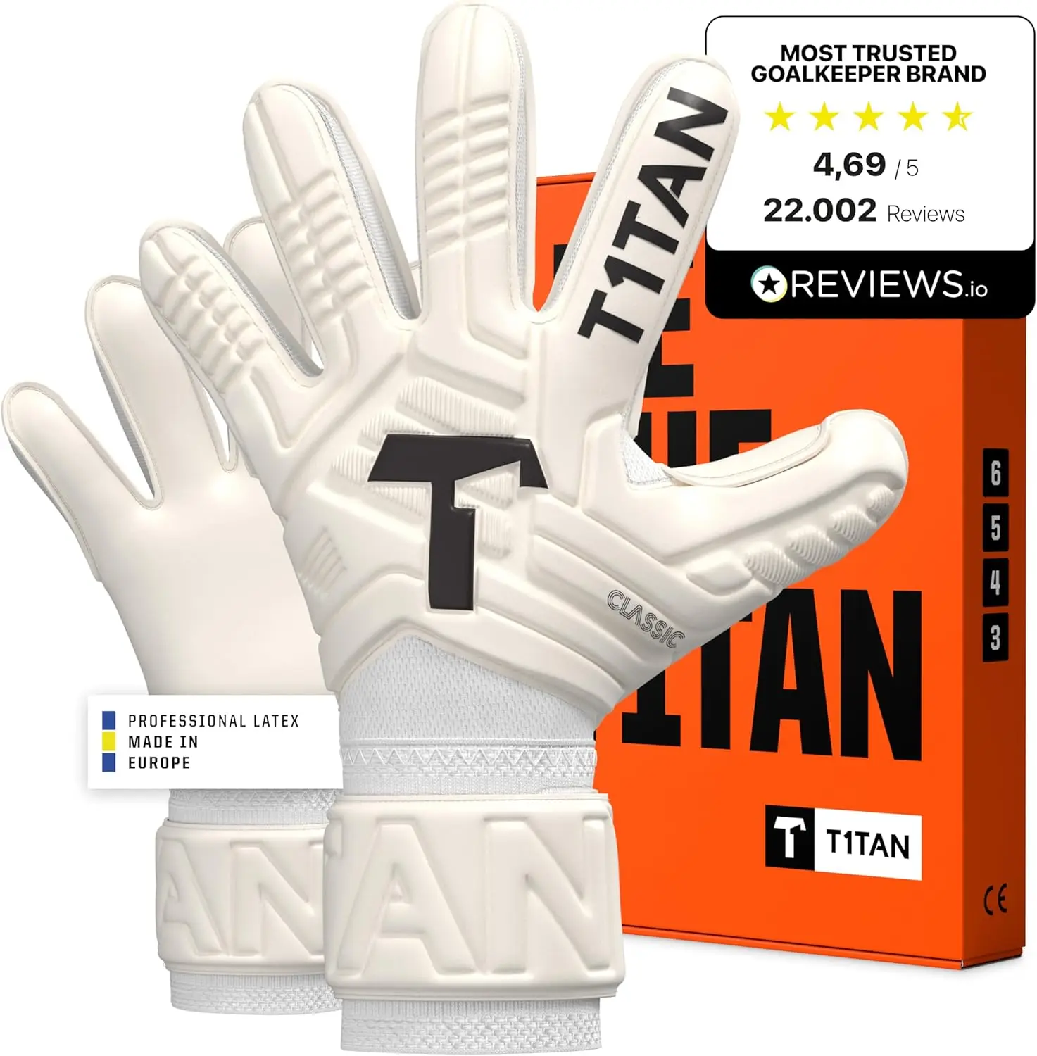 

Classic Junior Soccer Goalie Gloves for Youth Goalkeeper - Football Training Gear