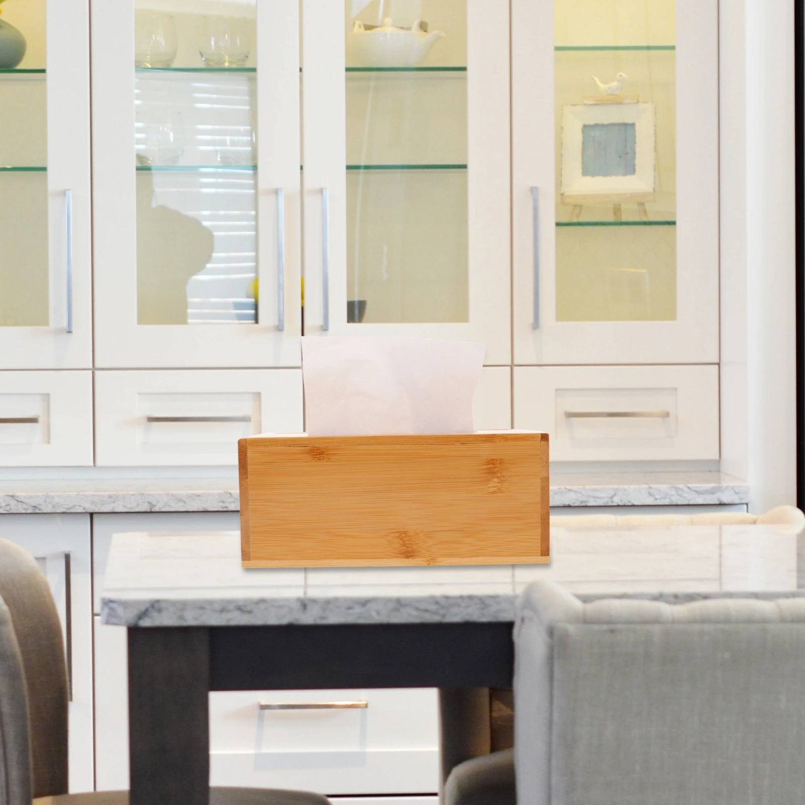 

Деревянный ящик для хранения, держатель для салфеток, настольный органайзер, чехол для салфеток для дома и офиса, многофункциональный практичный деревенский декоративный прочный материал