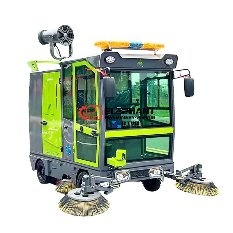 High Power Efficient Road Sweeping Vehicle with Dust Collection System for Street Factory Ground Cleaning Work