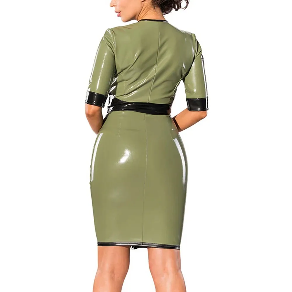 Pvc Dress With Zipper Plus Size - AliExpress