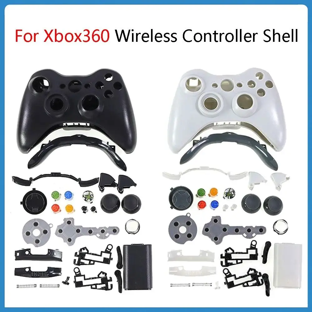 Faceplate Cover Wireless Controller Case Durable Repair Full Housing Shell Gaming Gamepad Housing Shell for Xbox 360