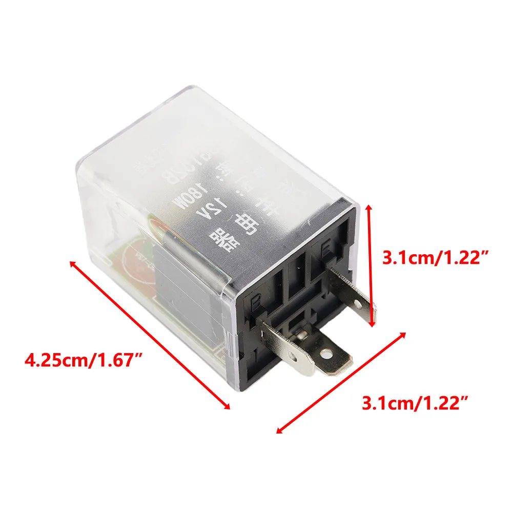 Electronic Flasher Relay For Most 3-pin Plastic & Metal Turn Signal Light 12V 3Pin 1pcs Car Auto Easy To Install