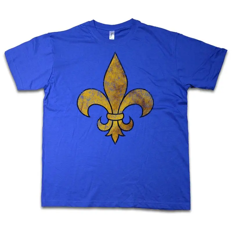 FLEUR DE LIS T shirt Royal Louis France Sun King Cross French Holy Knight lily