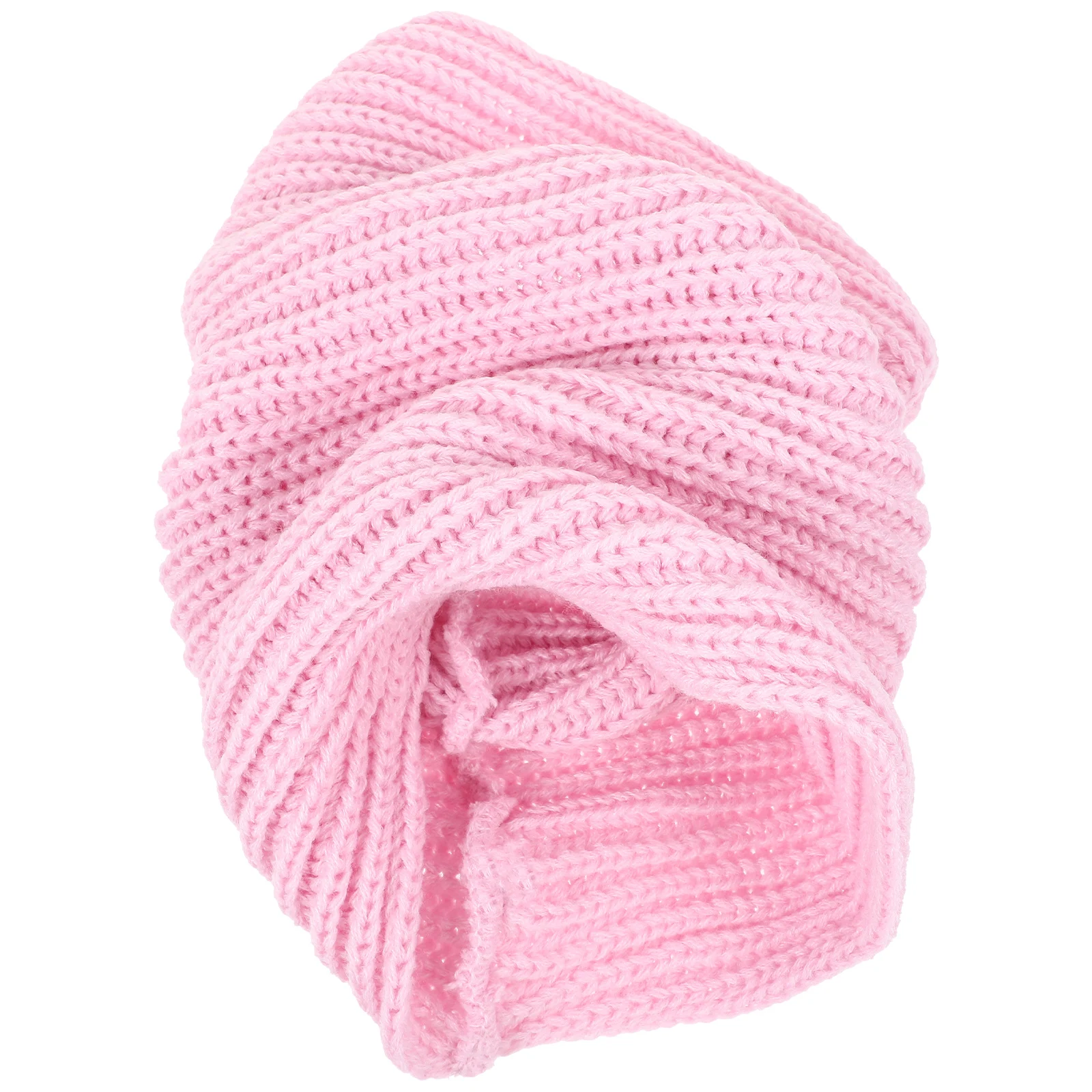

Small Scarf Wool Magenta Knit Collar Wrap Warm Winter Fashion Accessory Gift Thick Neck Scarf Woven Woolen Loop