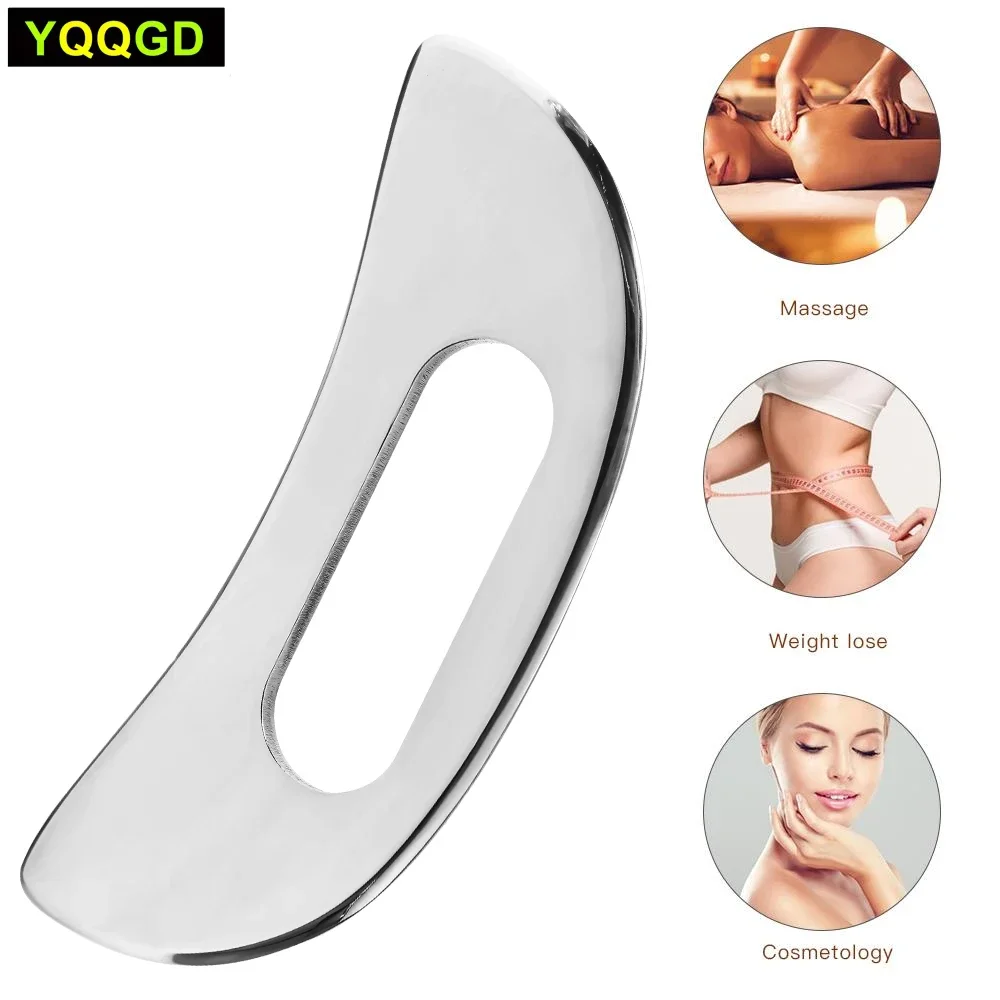 

Fitness Muscle Scraping Massager Skin Tissue Myofascial Release Physical Therapy Fascial Knife Gua Sha Scraper Stainless Steel