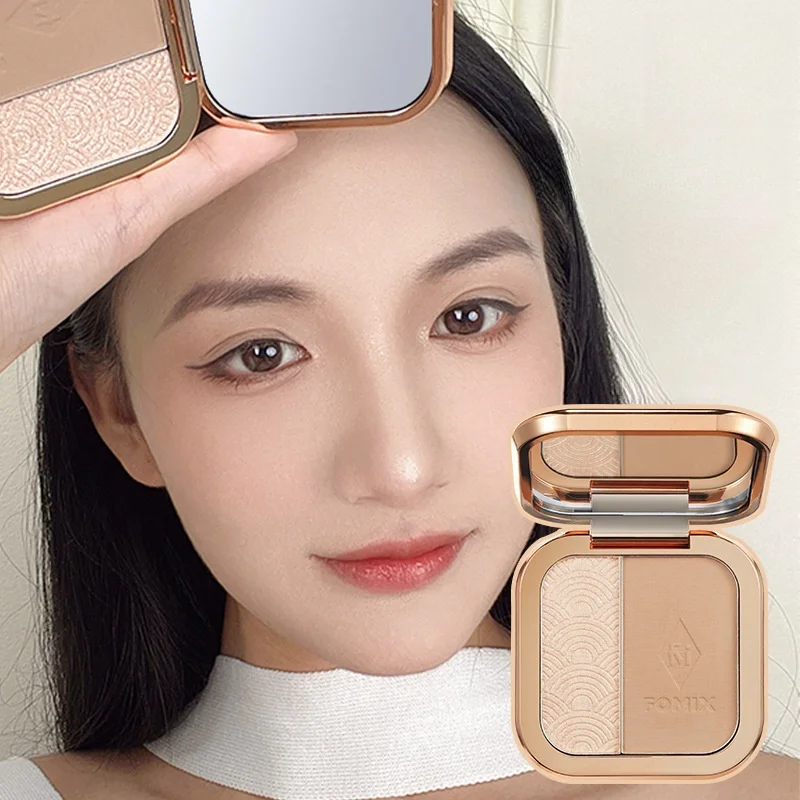 Bronze Contouring Palette Makeup Matte Blush Powder Highlighter Brightening Silkworm Rouge Cream Modify Concealer Cosmetics