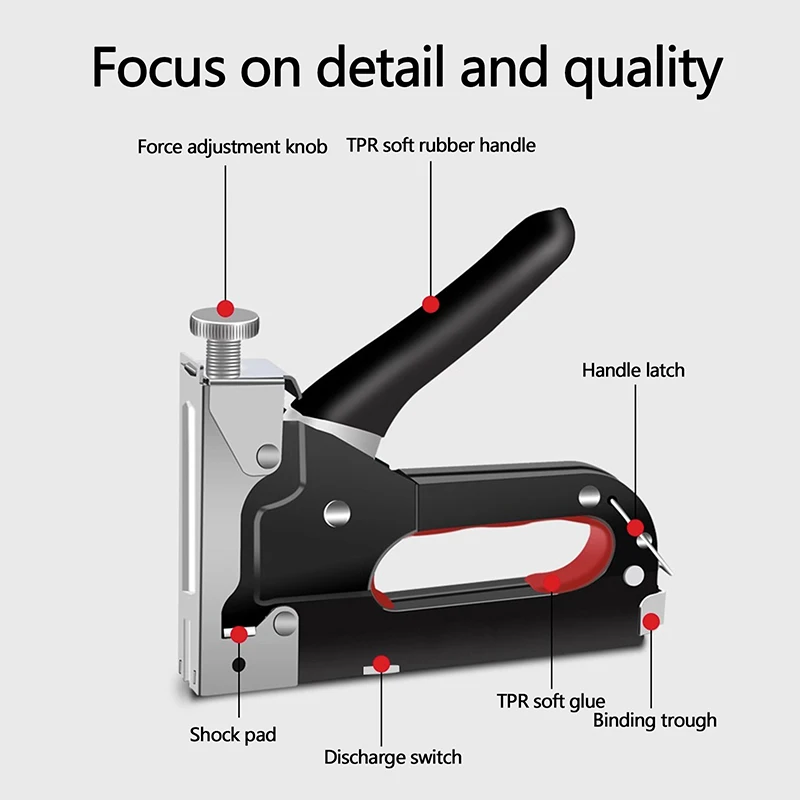 Chiodatrice semiautomatica multiuso 4 in 1 durevole perfetta per la decorazione della lavorazione del legno fai-da-te