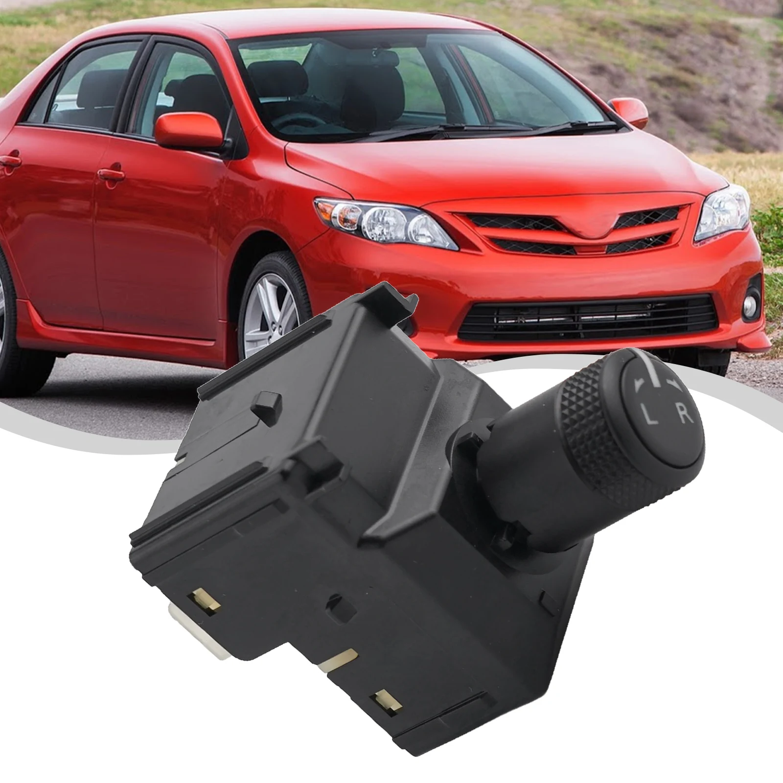 /Driver /Side /Rearview Mirror Control Switch For Toyota For Hilux For Revo 2016-2020 OEM 84872-47030 183744 Black ABS Replaceme