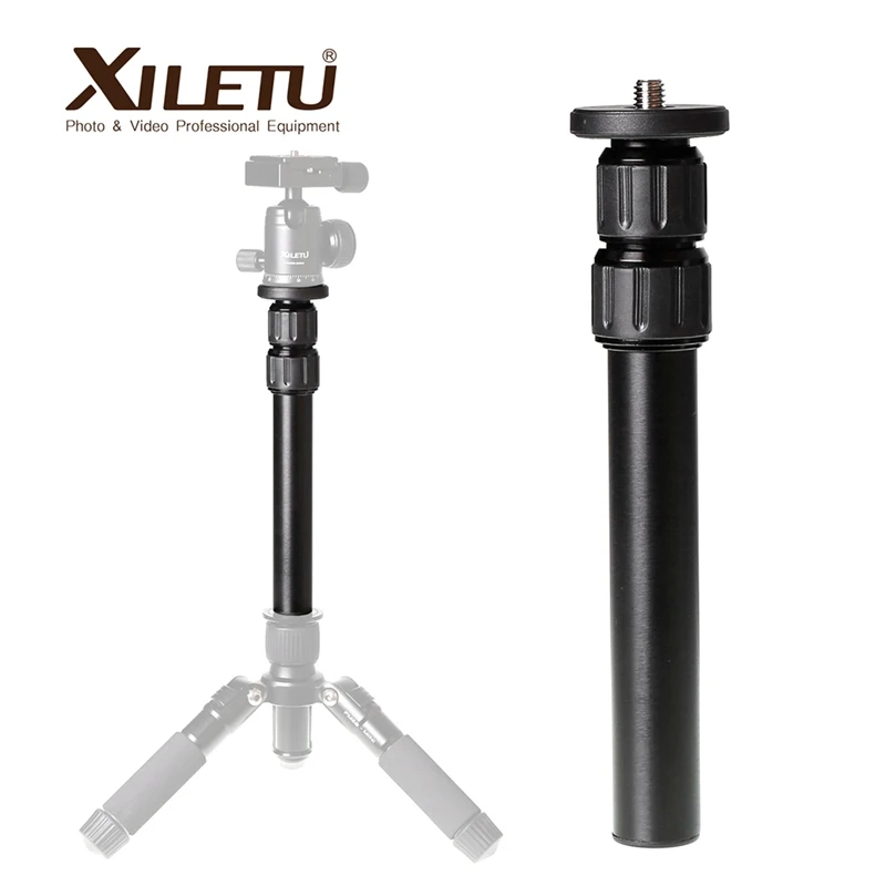 XILETU XM-263A profesjonalne aluminium przedłużenie kij polak 1/4 inch 3/8 dla stabilizator nici pręt Monopod statyw osi środkowej