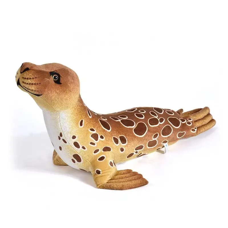 

Simulation Plush Toys Full Stuffed Seal Dolls Lifelike Leopard Dog Animal Toy For Kids Children Funny Christmas Birthday Gift