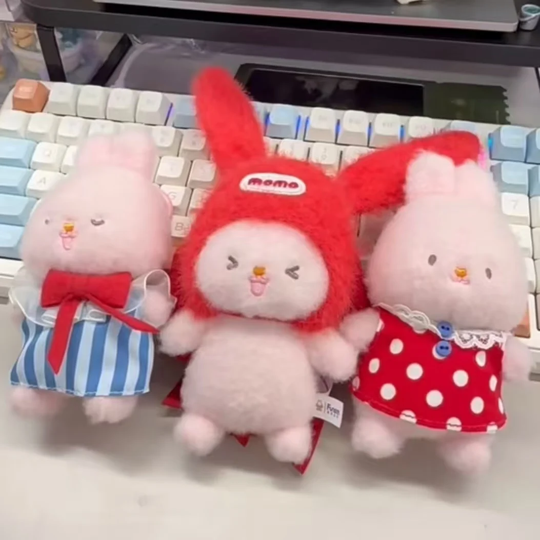 

Плюшевый брелок-кролик Momo Bunny Genki из серии Wardrobe Series, милый кулон, коллекционная игрушка-сюрприз в закрытой коробке, модная игрушка для коллекционеров