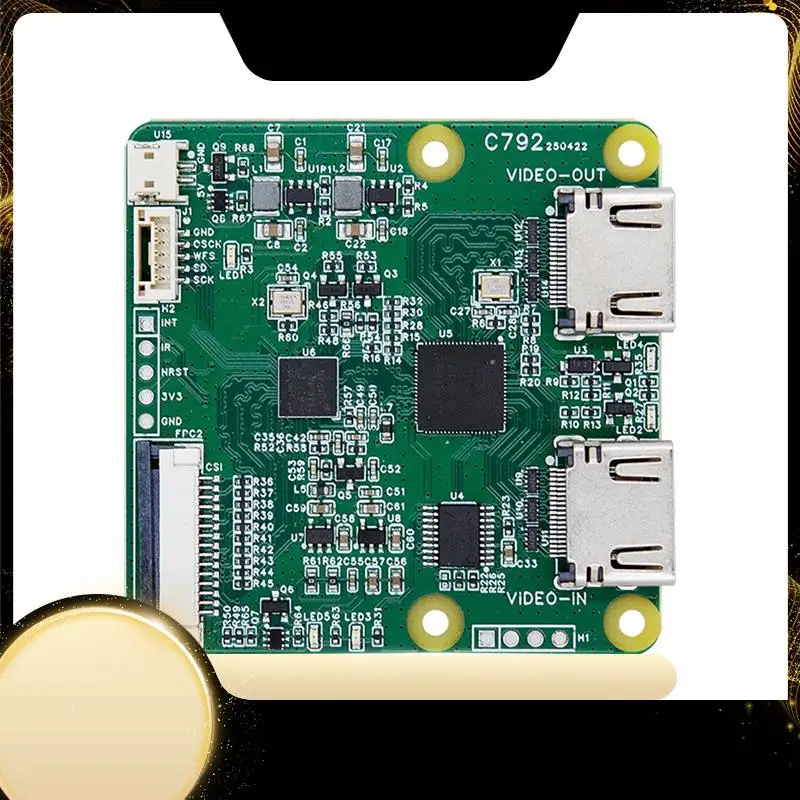 

Blikvm Pi C792 Double -Совместимость с CSI-2 Loop-Out 1080P @ 60 Гц для Raspberry Pi5 для Pikvm Jeston