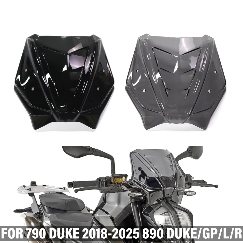 

Лобовое стекло мотоцикла для 790 890 DUKE 790 Duke 890 Duke GP/L/R, передний ветровой дефлектор, защита от ветрового стекла