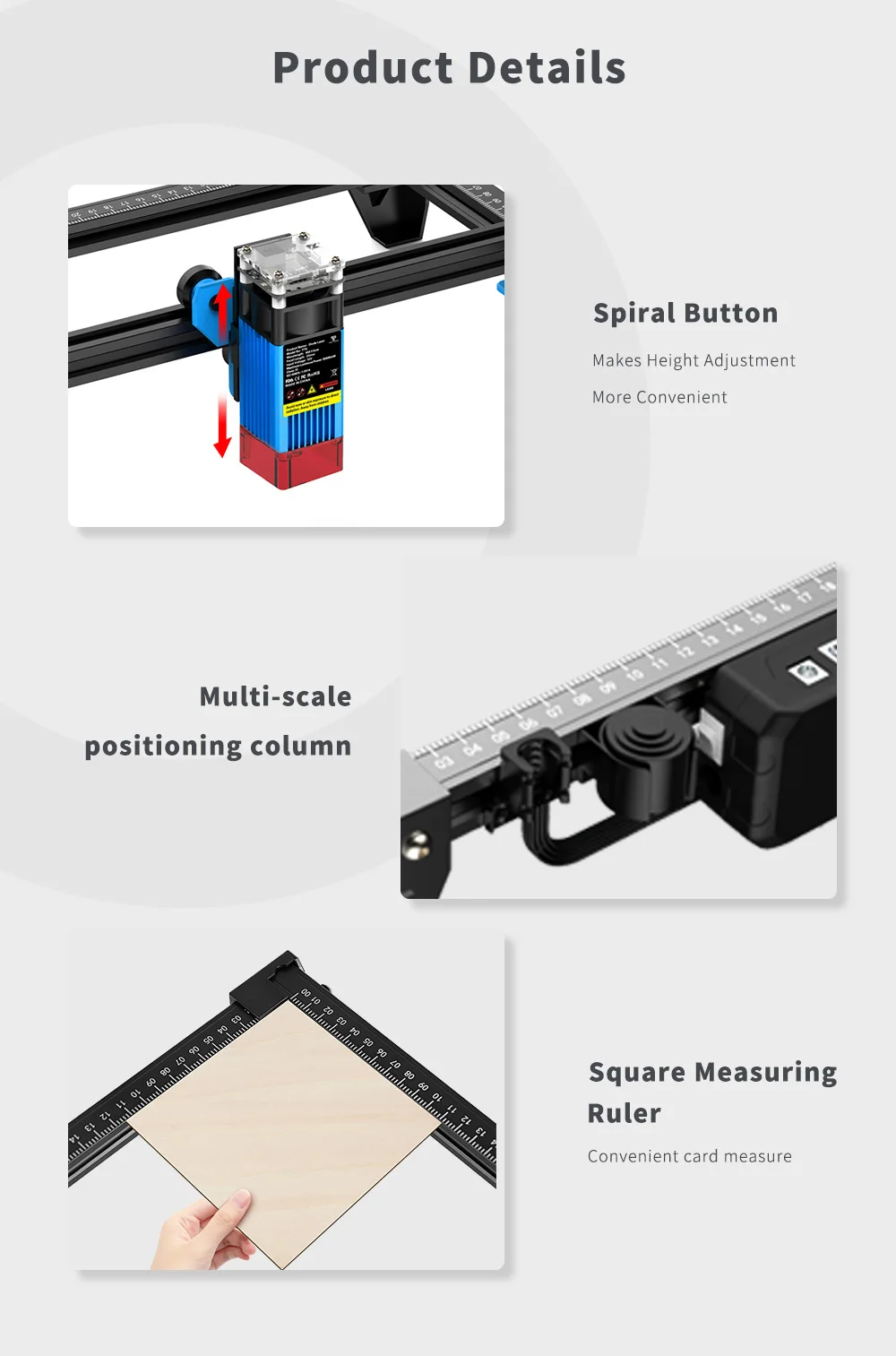 Twotrees TTS-10 PRO Laser Engraving Machine TTS-55 5.5/10W Metal Laser Engraver Machine Router Wood Leather Cutting Machine WIFI