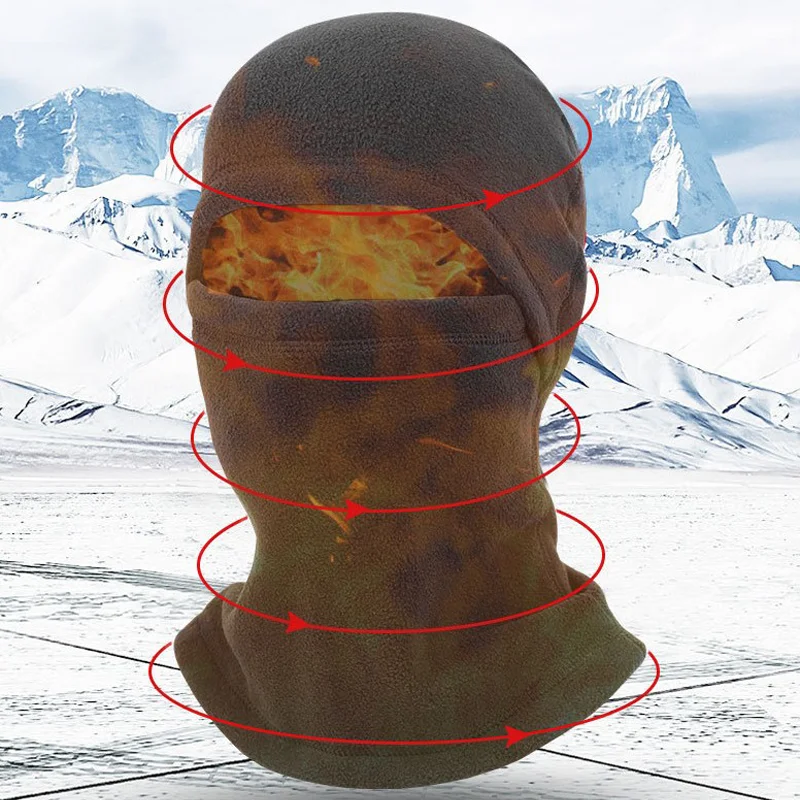 1pc Unisex Sturmhaube Hut mit Ohrenwärmer Einfarbig Stricken Beanie Hut Atmungsaktive Gesichtsmaske Für Outdoor-Sportarten – Detail 5