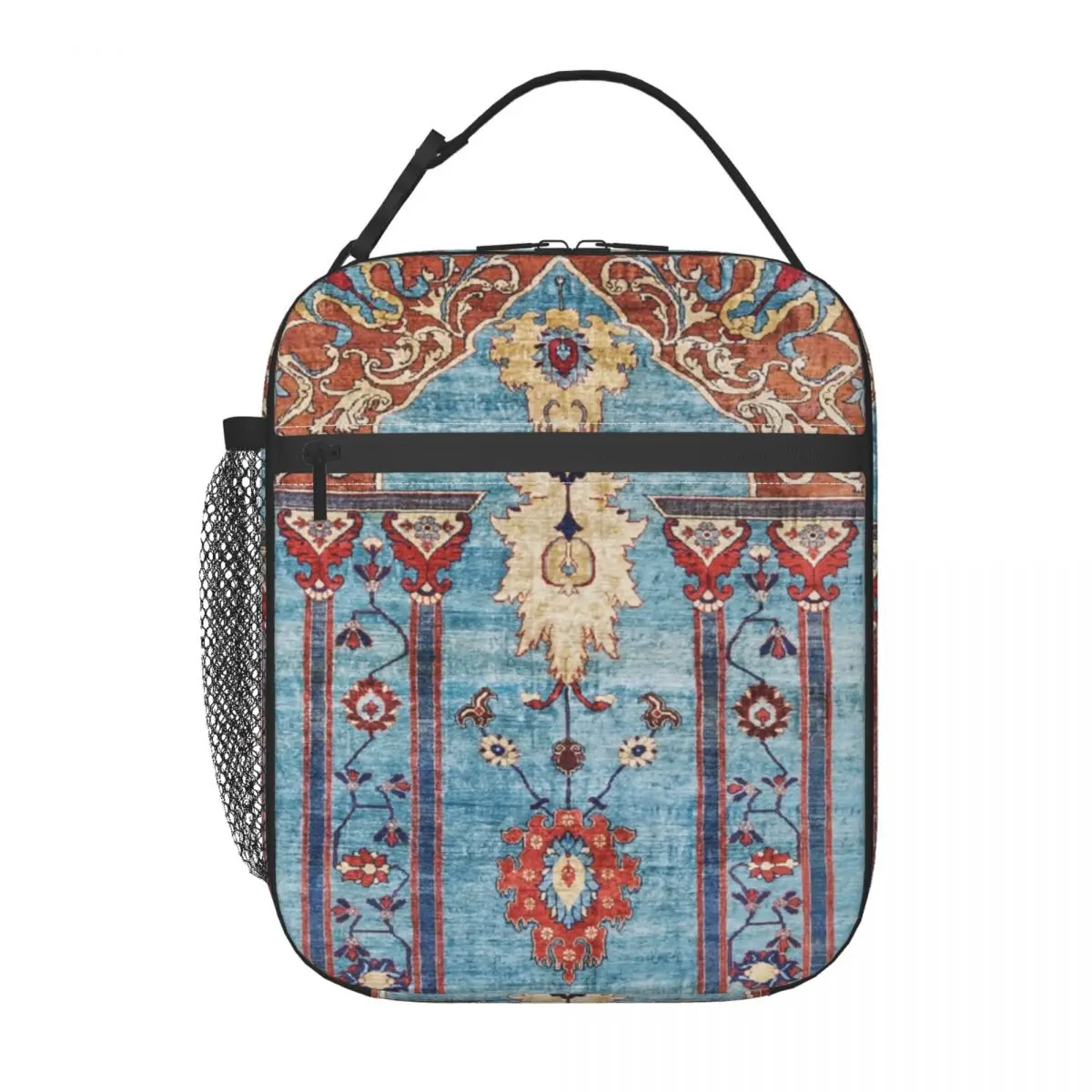 Rug Thermal Insulated Lunch Bags Bohemian Persian Style Portable Lunch Container for Outdoor Camping Travel Storage Food Box