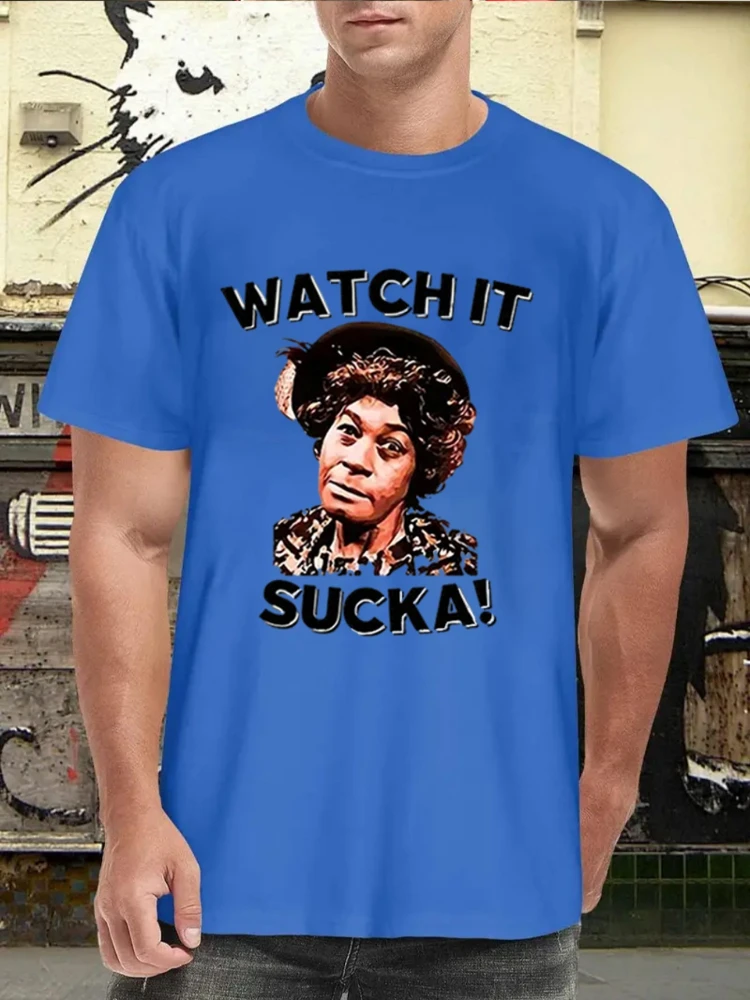 

Watch it SUCKA T-shirt, fashionable short-sleeved cotton T-shirt, men's T-shirt printing-perfect for round neck T-shirt.