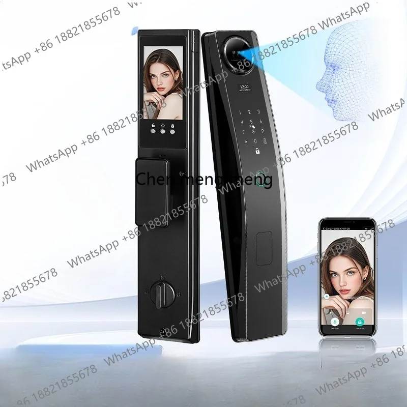 Automatic facial recognition video active intercom video, home lock anti-theft door smart door lock