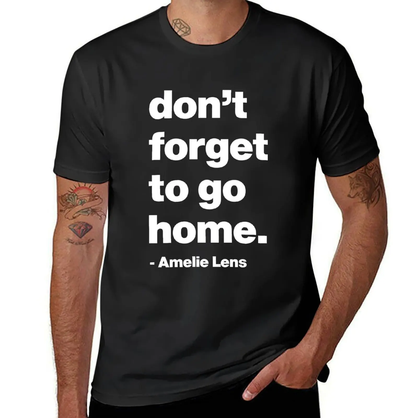 

Techno Party Dont forget to go Home Amelie Lens T-Shirt for a boy sublime mens graphic t-shirts