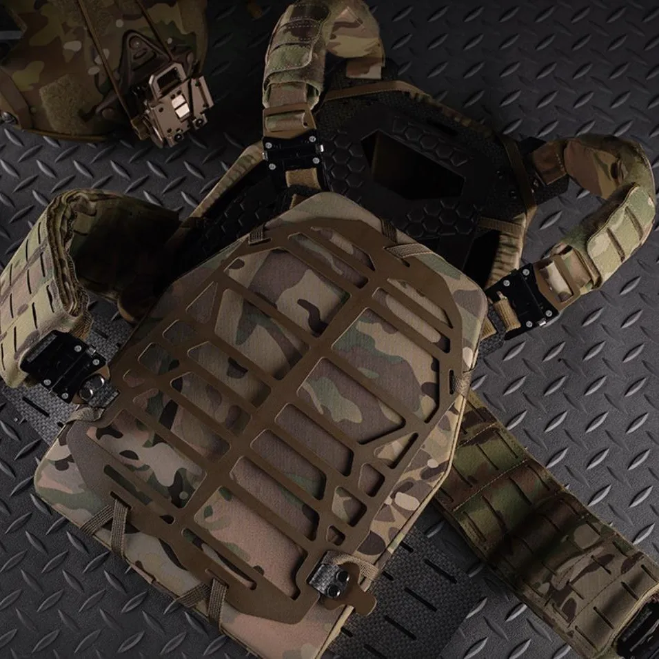 Wosport Plate Frame Modular PFM Hollowed Out Lightweight Tactical Vest Heat Dissipation Lining Outdoor Climbing Hunting Gear