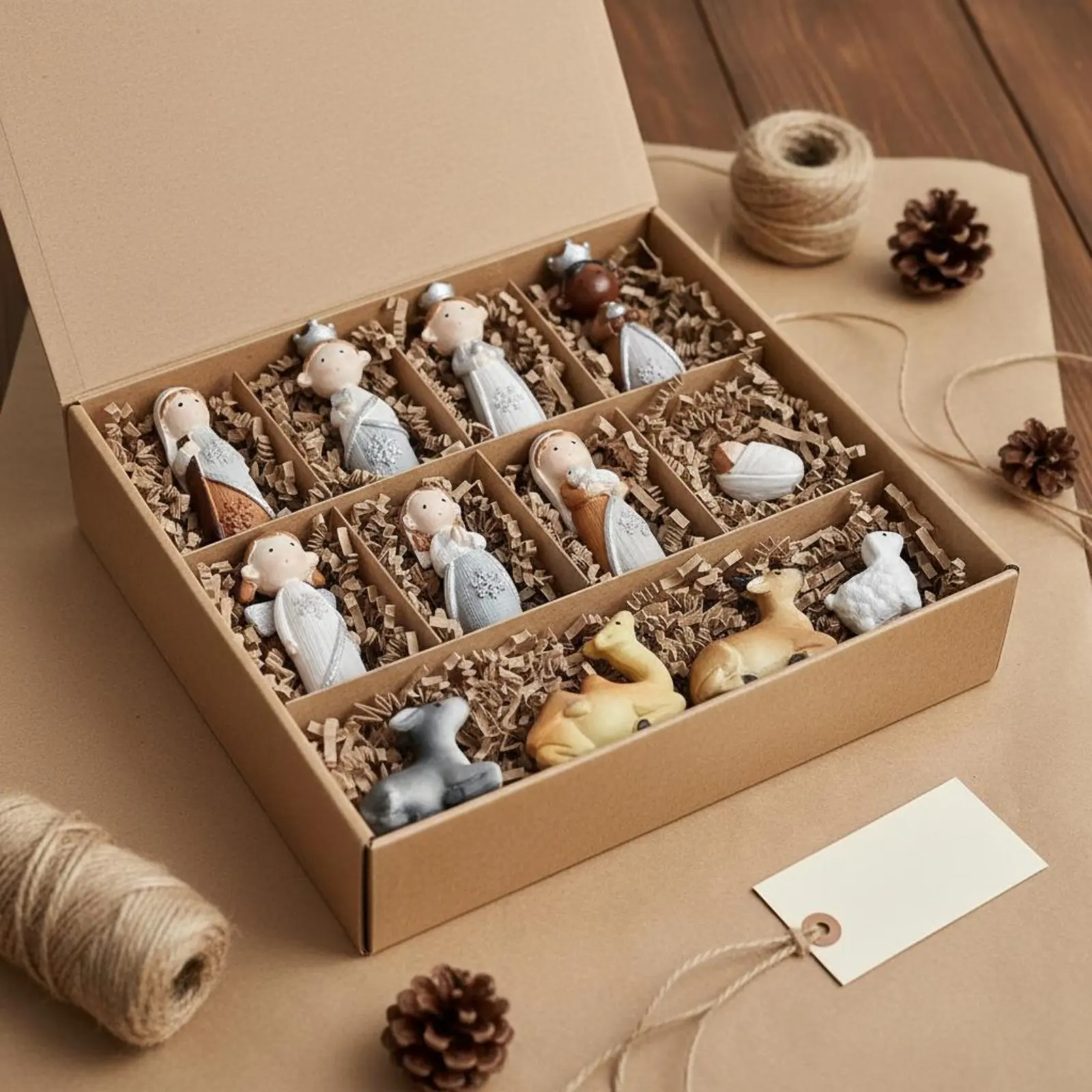 Resin Nativity Scene Timeless Design Jesus Birth Figurine Collection Birth of Jesus Figurine Collection Collectible Figurines