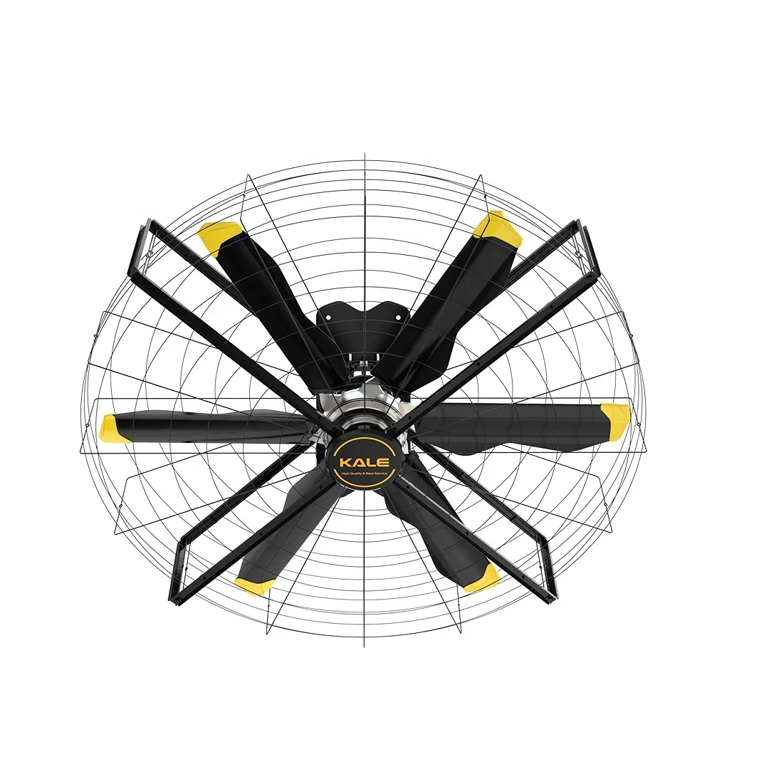 مروحة صناعية شديدة التحمل مثبتة على الحائط 320 دورة في الدقيقة HVLS للصالة الرياضية