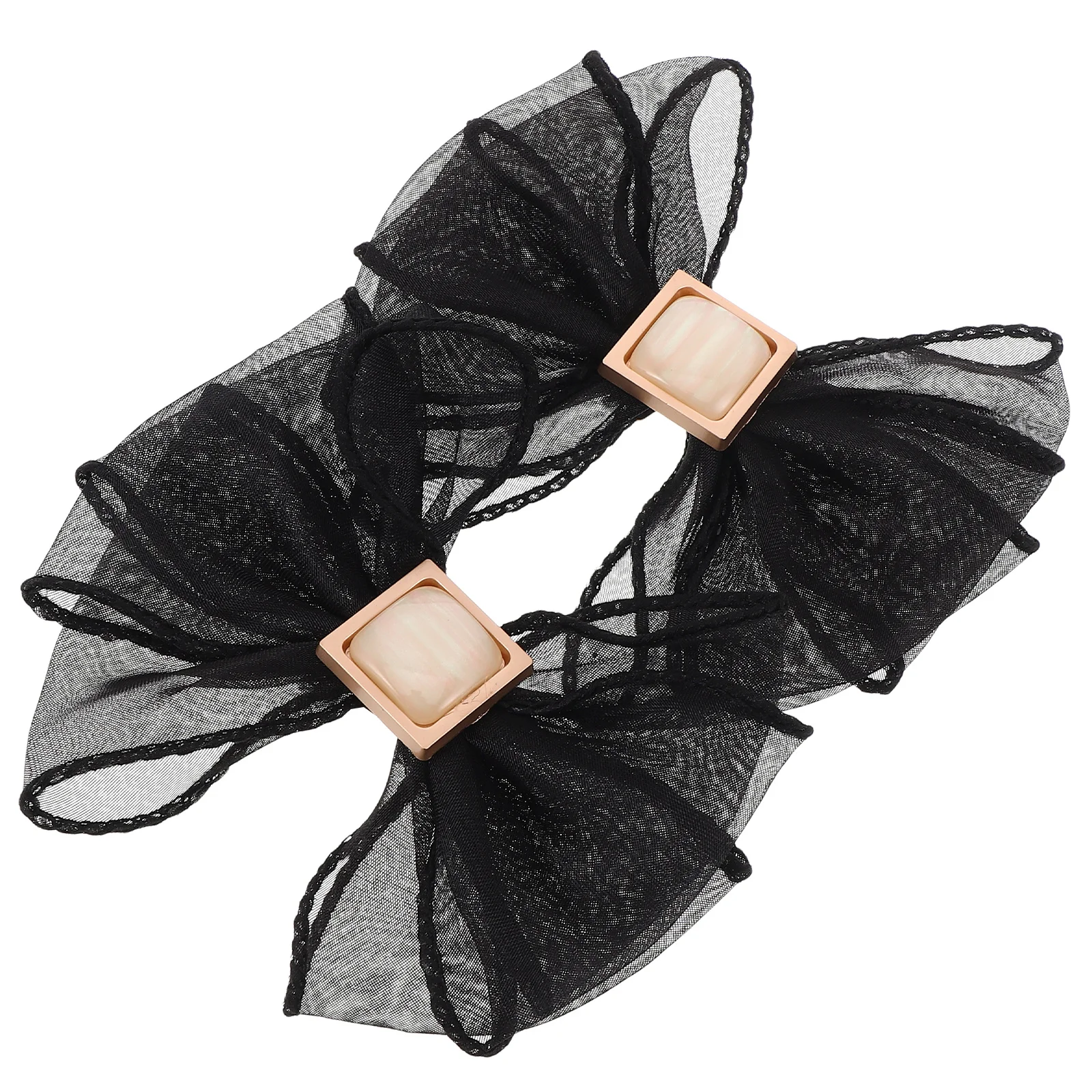 

Accessories Women Clips Bridal Shoe Bows High Heel Decorations Removable Fabric Bowknot Black Wedding Shoe Buckle Ornament