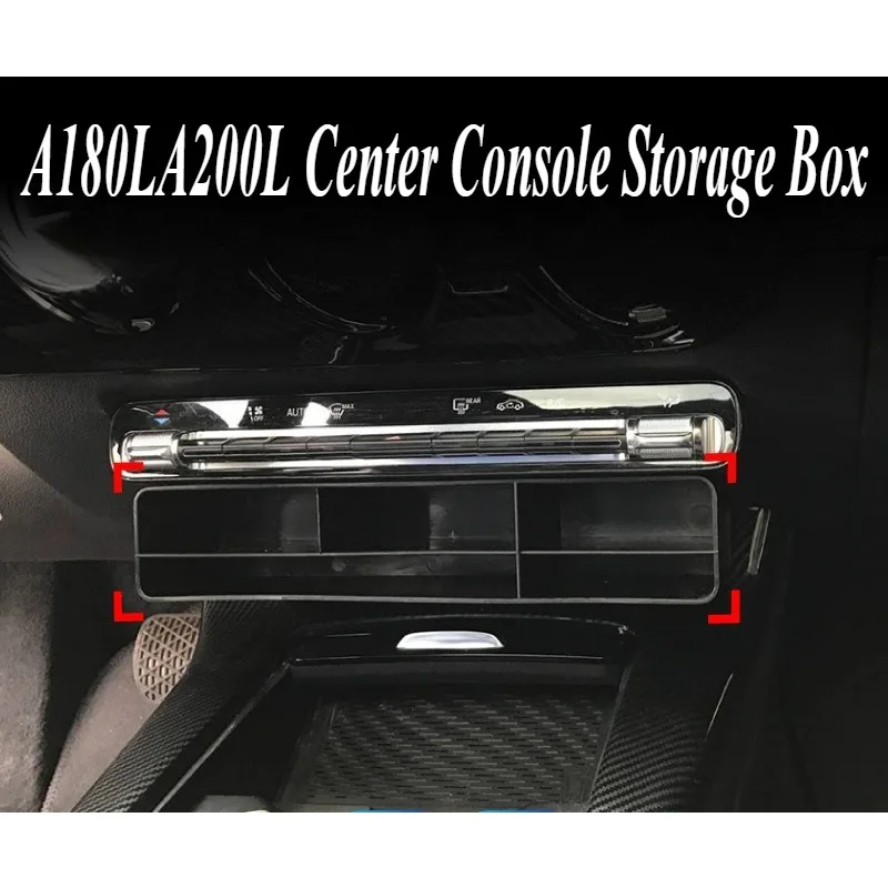 

For Mercedes-Benz A-Class CLA-Class A180L A200L Center Console Organizer Storage Box Interior Upgrade Direct Fit ABS Material