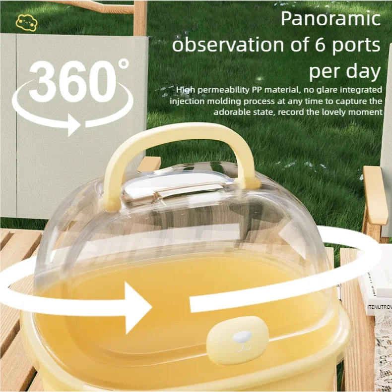 

Convenient travel cage for pet hamsters, safe and escape resistant, suitable for small pets such as hamsters