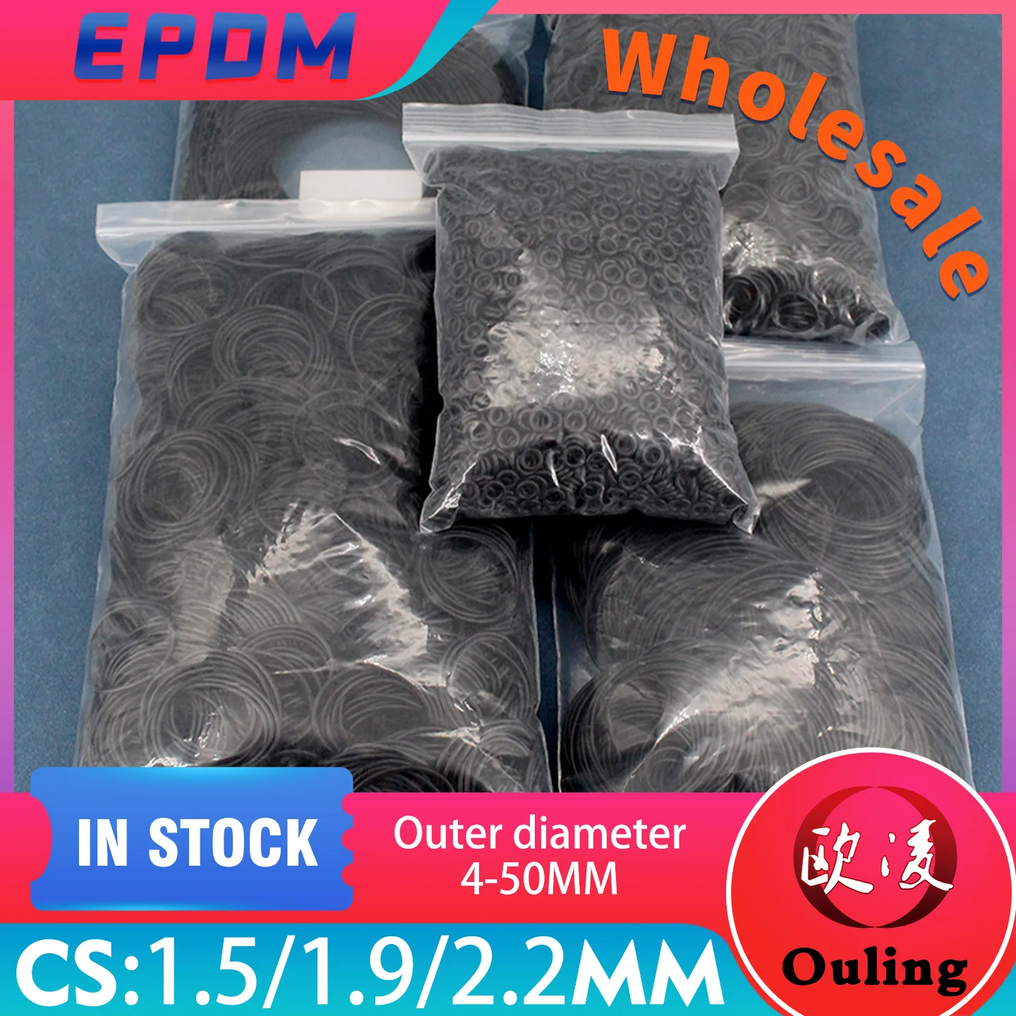 

Толщина уплотнительного кольца EPDM CS1,5/1,9/2,2 мм, черные уплотнения, резиновое кольцо, устойчивое к коррозии, водонепроницаемые уплотнительные кольца, оптовая продажа, бесплатная доставка