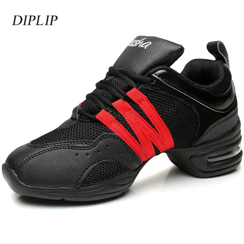 Diplip-zapatillas de baile para mujer, zapatos modernos de malla transpirable, de fondo suave, para exteriores