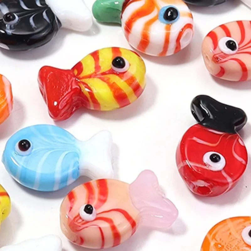 

1 шт. 13X20 мм бусины в форме рыбы, стеклянная прокладка, свободная бусина для изготовления ювелирных изделий, DIY браслет, ожерелье, аксессуары