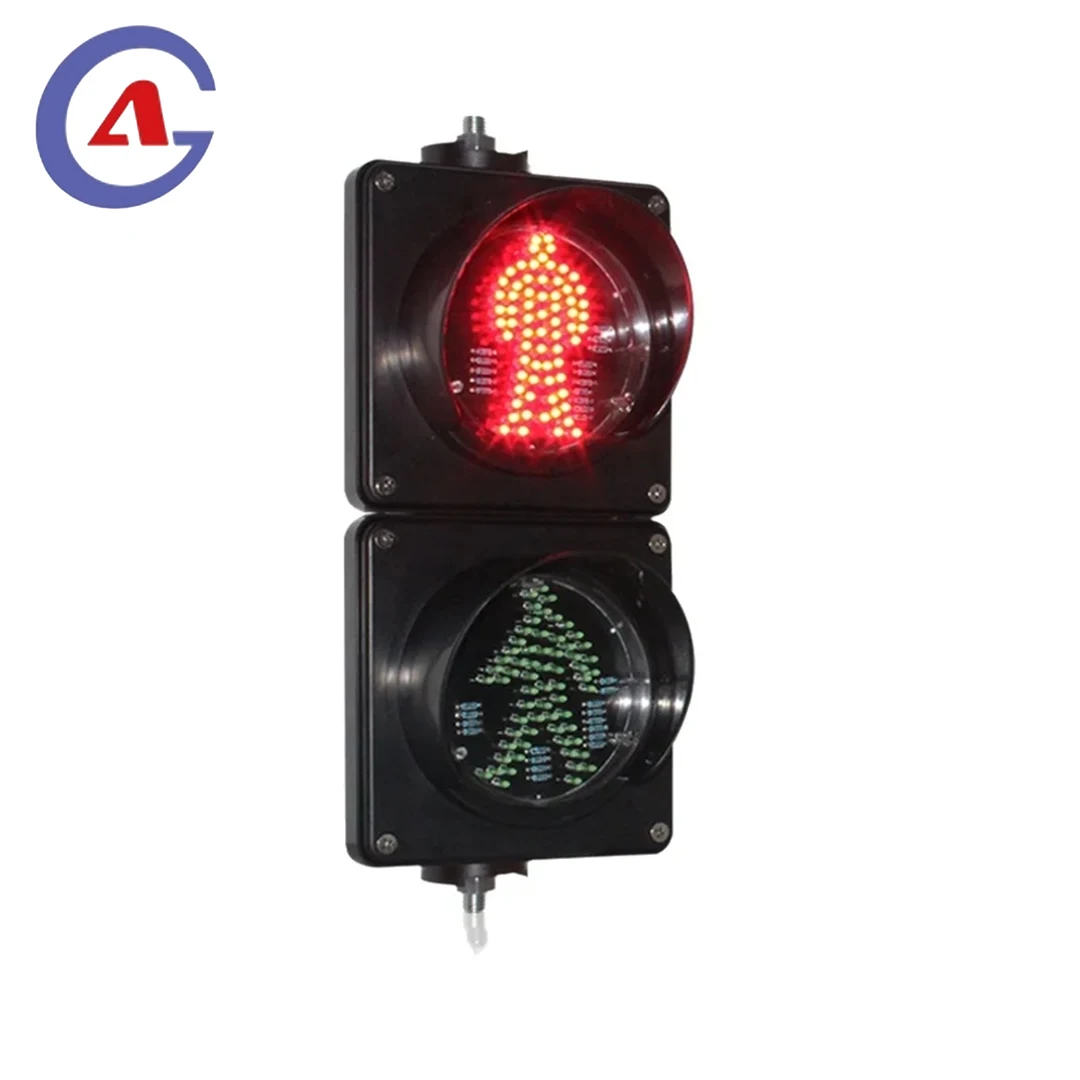 8인치(200mm) 보행자 신호등, AC85-265V, PC 하우징 IP58 방수, 실외용 - 도로 및 교육용 지원