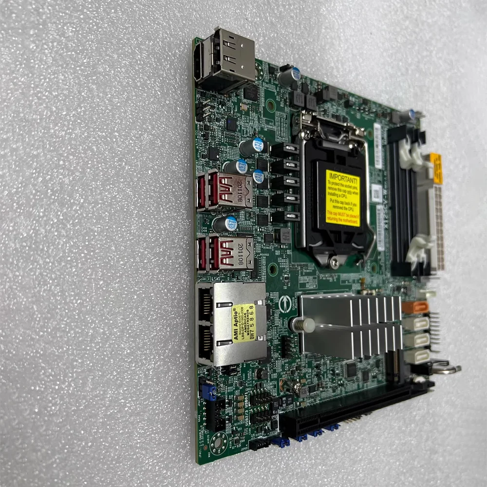  Server Motherboard ITX NAS SODIMM Support W-1200 DDR4 M.2 X12SCV-LVDS