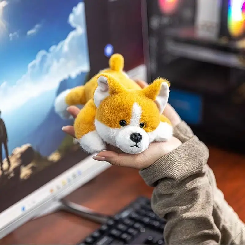 15/22cm palmowa skarb corgi lalka symulacja wypchana pluszowa zabawka lalka ręczna kreskówka urocza poduszka zabawny prezent dla dziecka lalka w domu