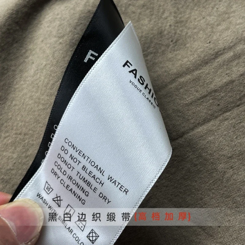 100pcs Spot universal washing mark clothing trademark Ribbon cotton component label can be customized.