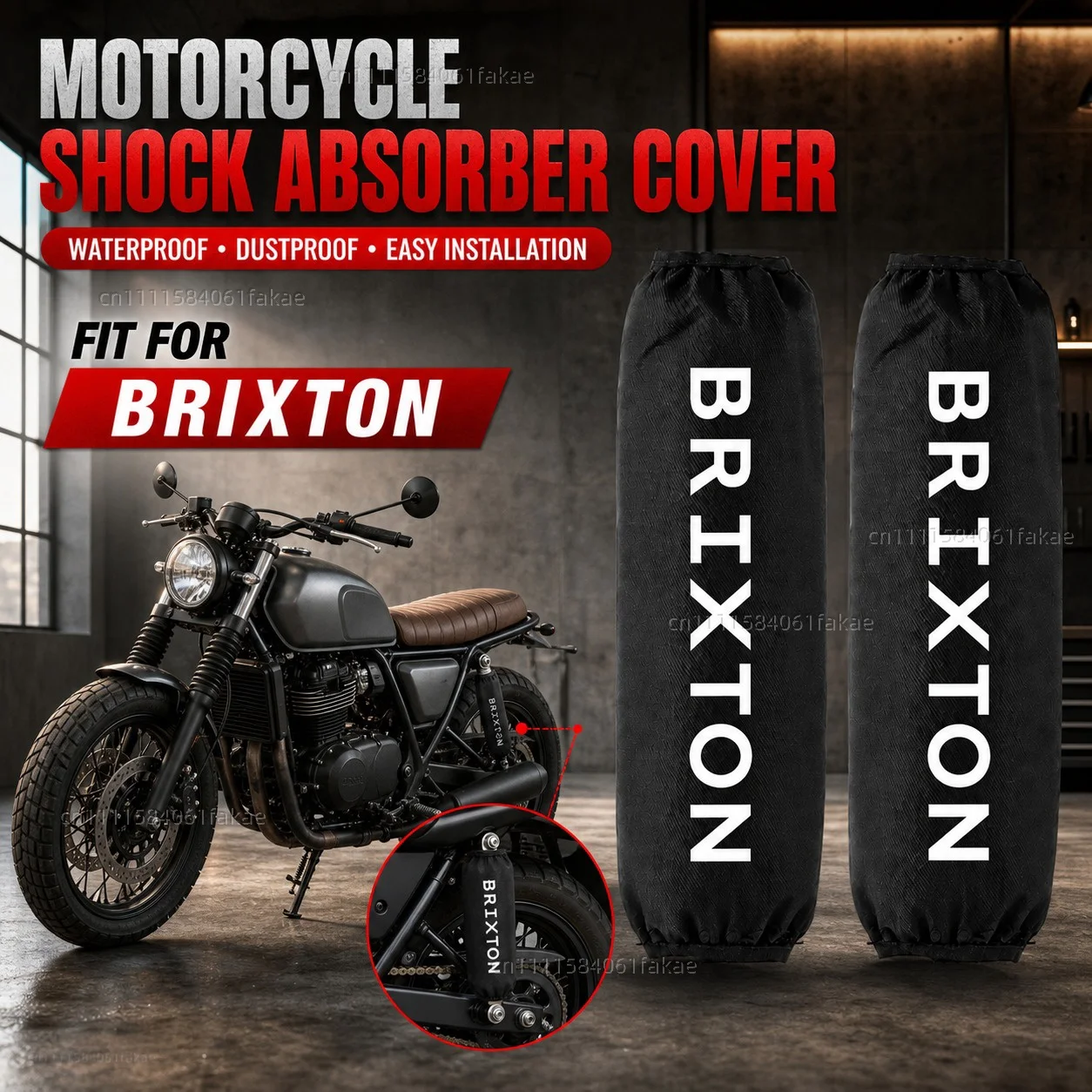 

For Brixton Cromwell 125 250 1200 Crossfire 500 Storr 500 Sunray 125 Motorcycle Rear Shock Absorber Protector Cover 270mm 350mm
