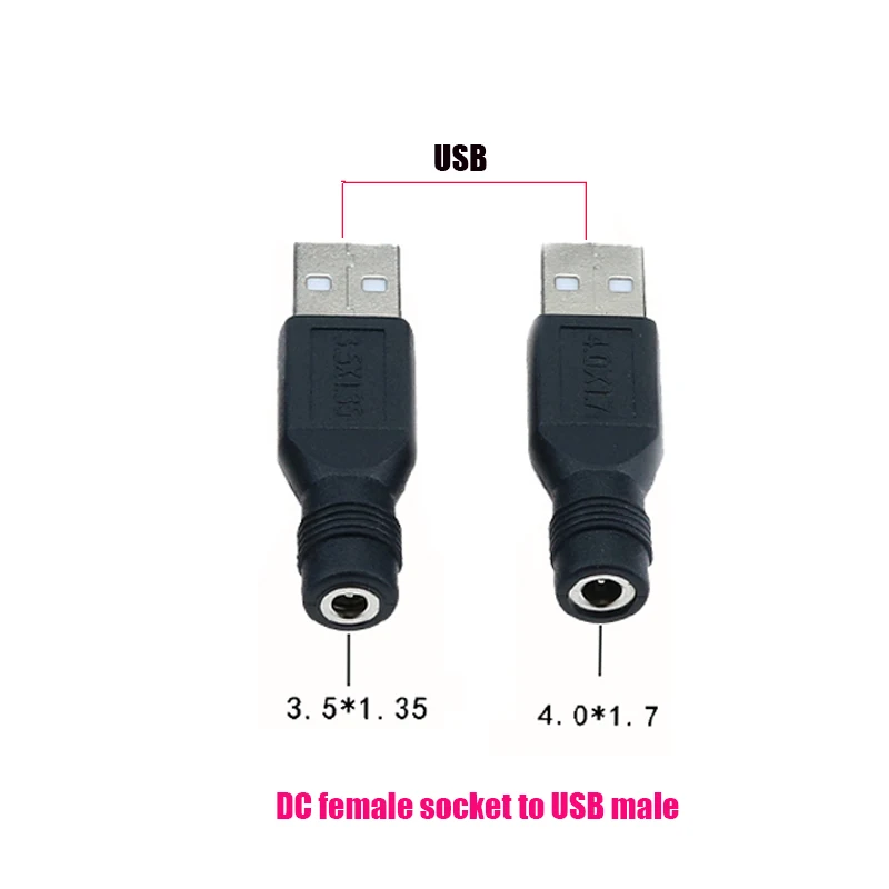 Cltgxdd USB Micro Male To DC Round Hole Pin 3.5*1.35/4.0 * 1.7mm Female Socket/male 1Piece Mobile Phone Power Adapter Connector