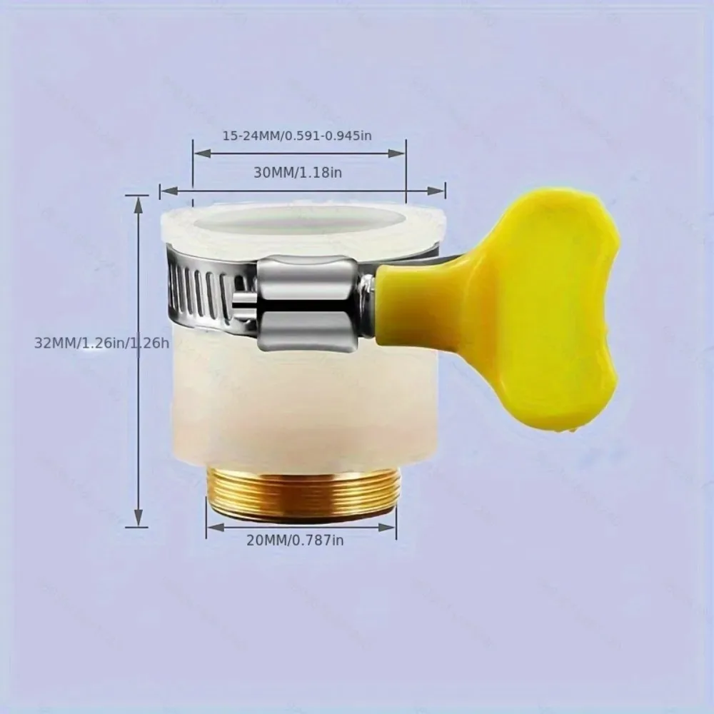 1 pc Faucet Hose Adapter, Kitchen Sink Faucet Adapter to Garden Hose Compatible with Multi-Water Filters