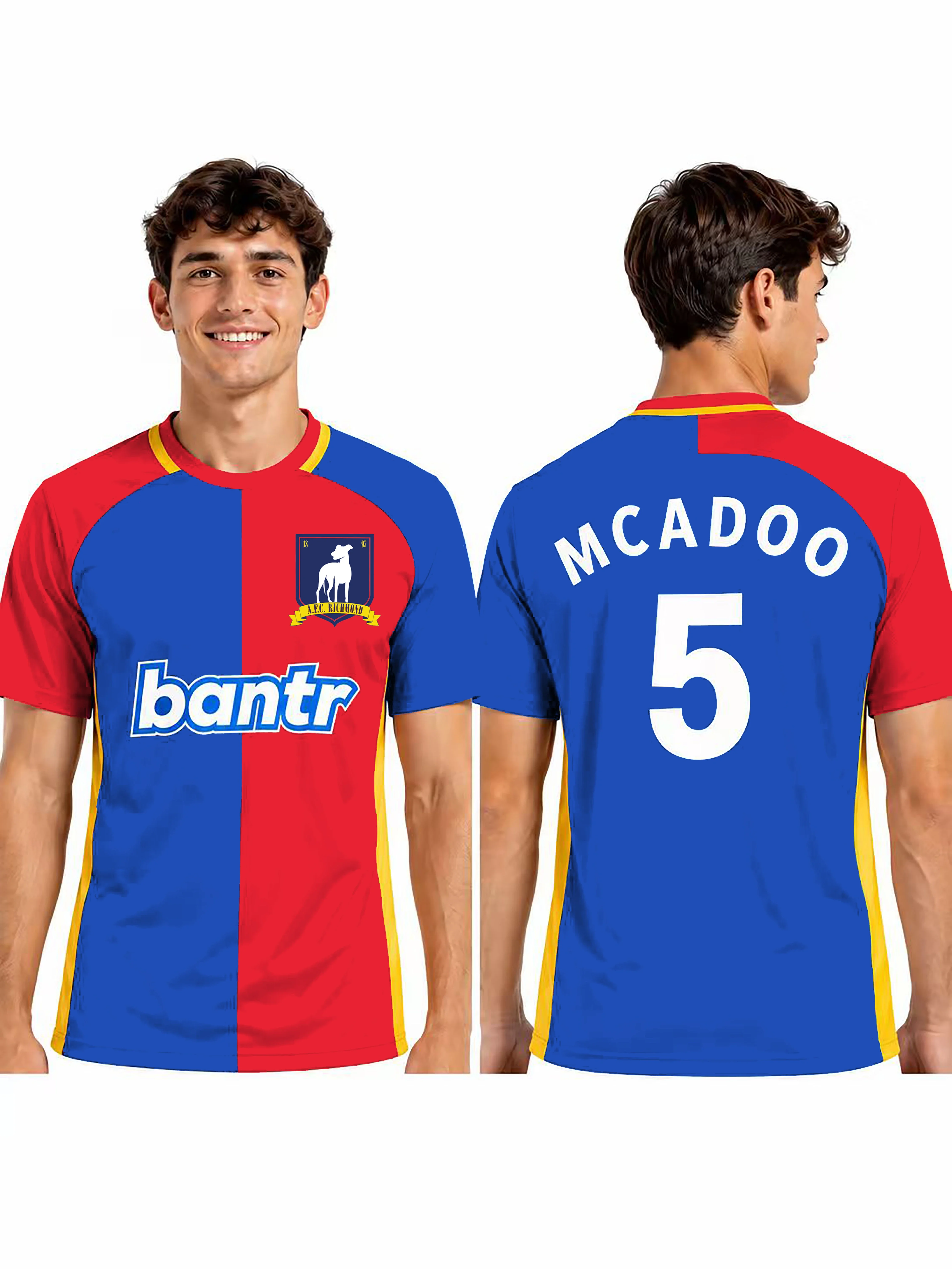 2026 Ted Lasso Staffel 4 AFC Richmond Fußballtrikot Herren Damen Atmungsaktive Kinderkleidung Herren-T-Shirt Kinder-T-Shirt Familienlook – Detail 5