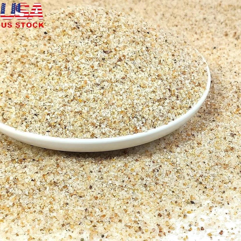 

Aquarium Sand 5lbs Natural Fish Tank Substrate Gravel Aquascaping Safe Fish Easy Clean Terrariums Viviariums Plants Crafts