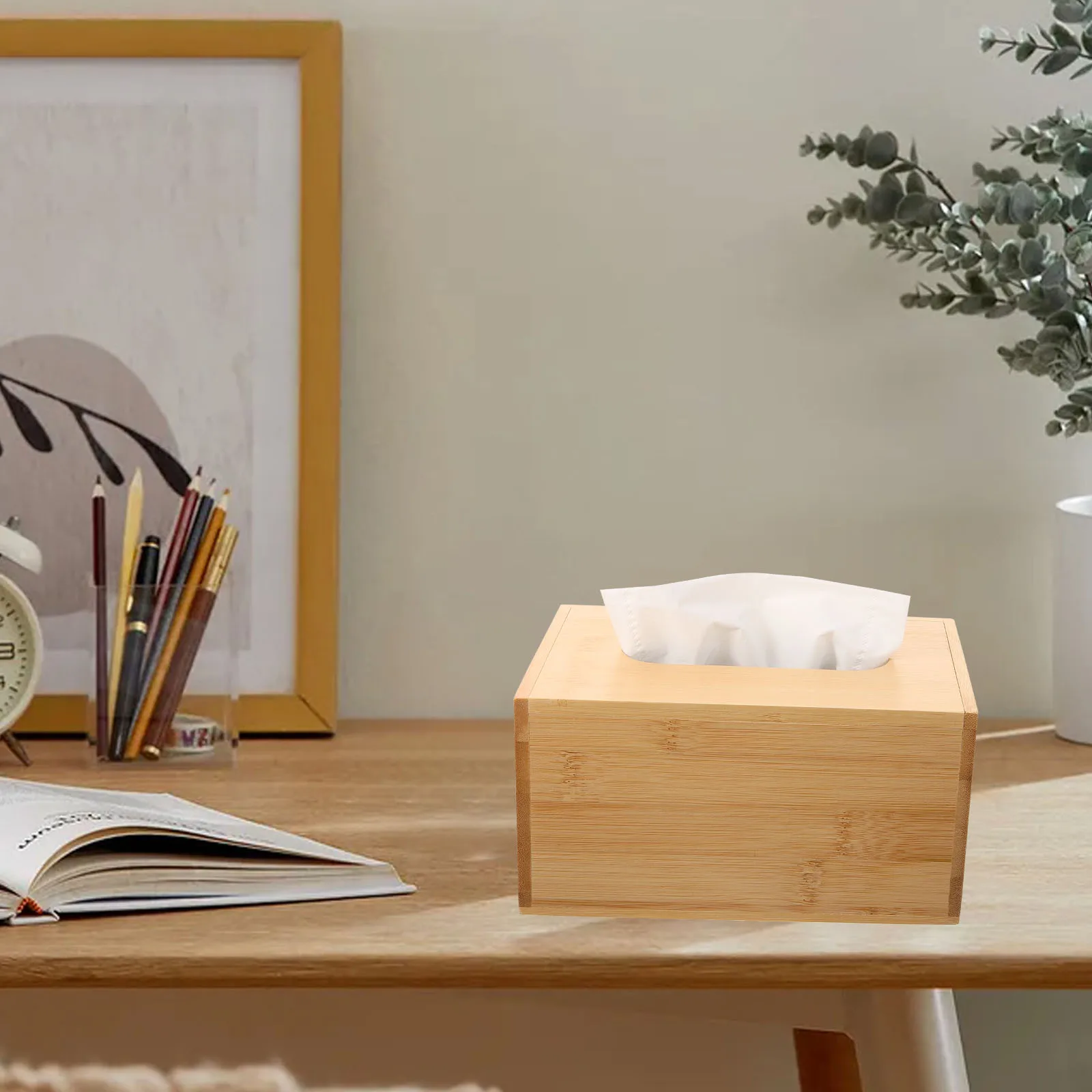 

Tissue Box Bamboo Paper Towel Dispenser 23 5x12x8 5cm Home Hotel Wet Wipes Case Baby Napkin Holder Desktop Vintage Rectangular