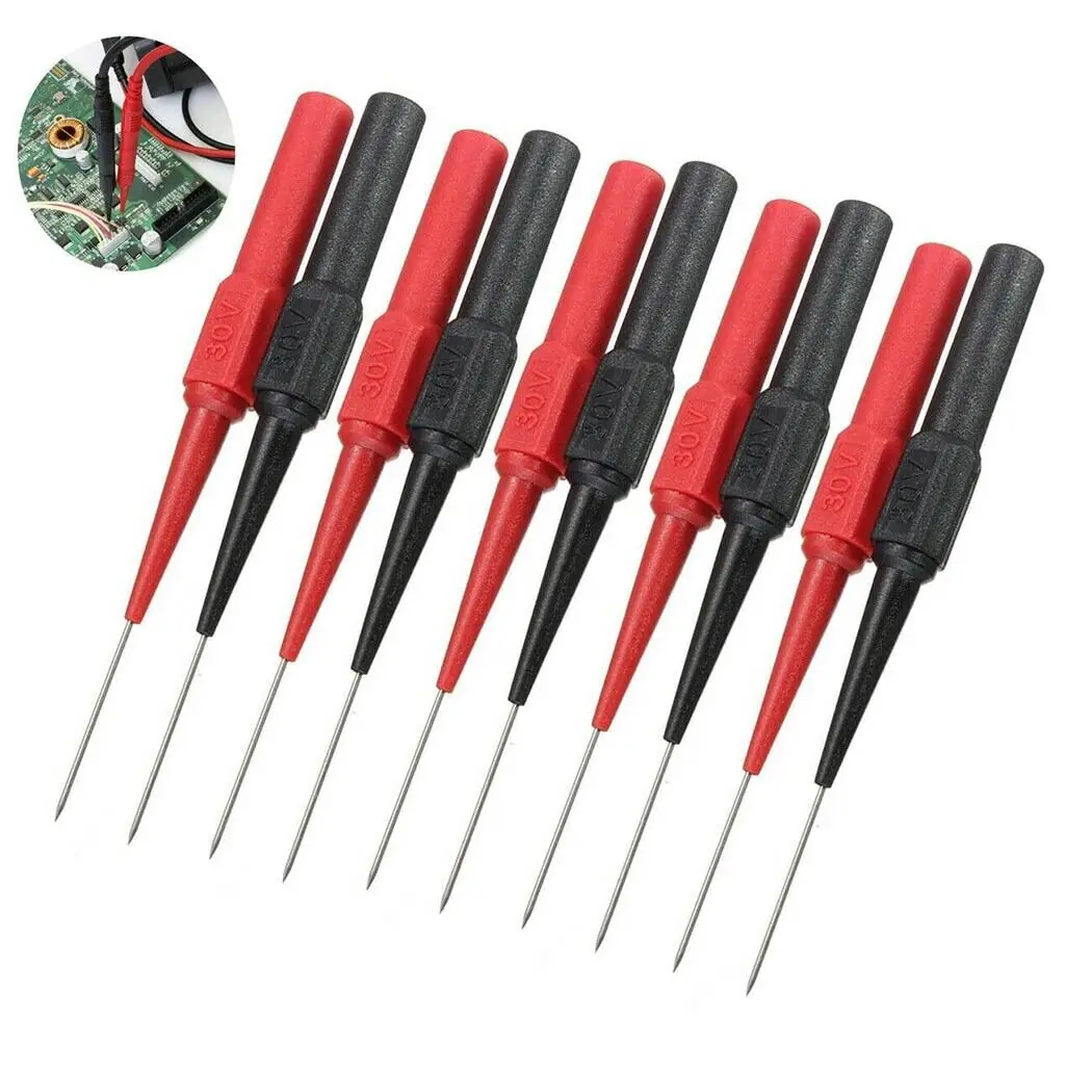 0.7MM Diagnostic Tools Multimeter Test Lead Extention Back Piercing Needle Tip Probes Autotools Automotive Kit Machine