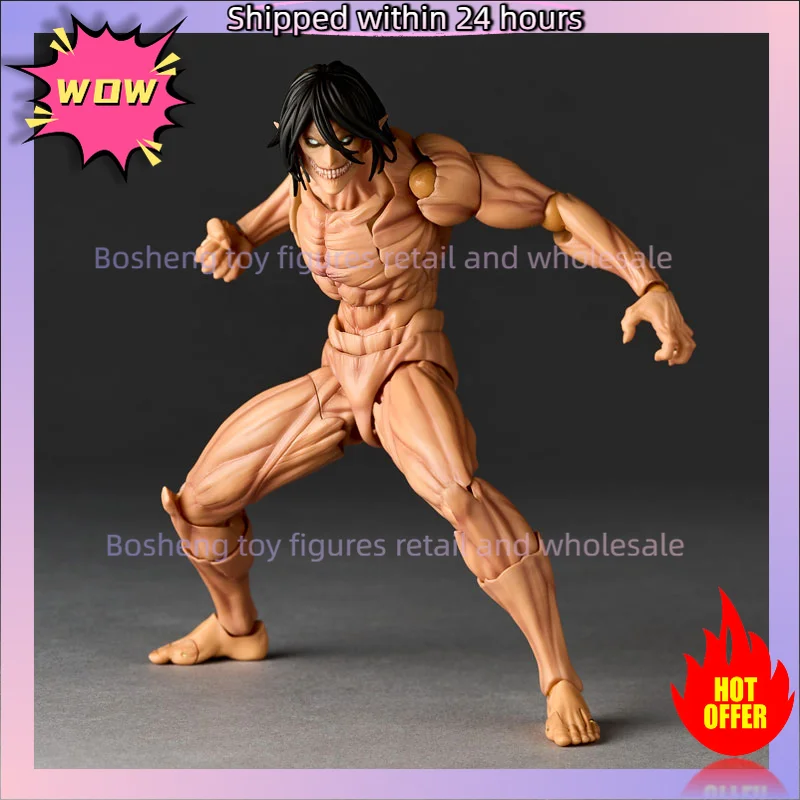 الأصلي Kaiyodo Revoltech مذهلة ياماغوتشي هجوم على تيتان إرين جايجر في المخزون أنيمي عمل جمع أرقام نموذج اللعب