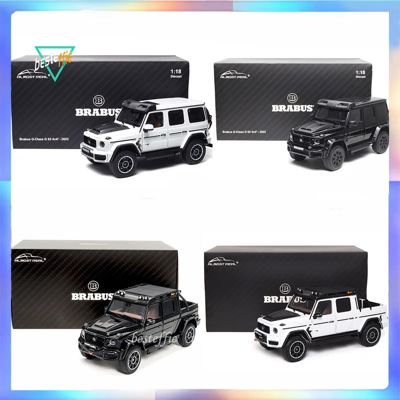 Almost Real Car Model 1/18 Brabus G800 Adventure Edition Xlp Pickup 800 G-Class G 63 Car Model Boy Collection Birthday Toy Gift