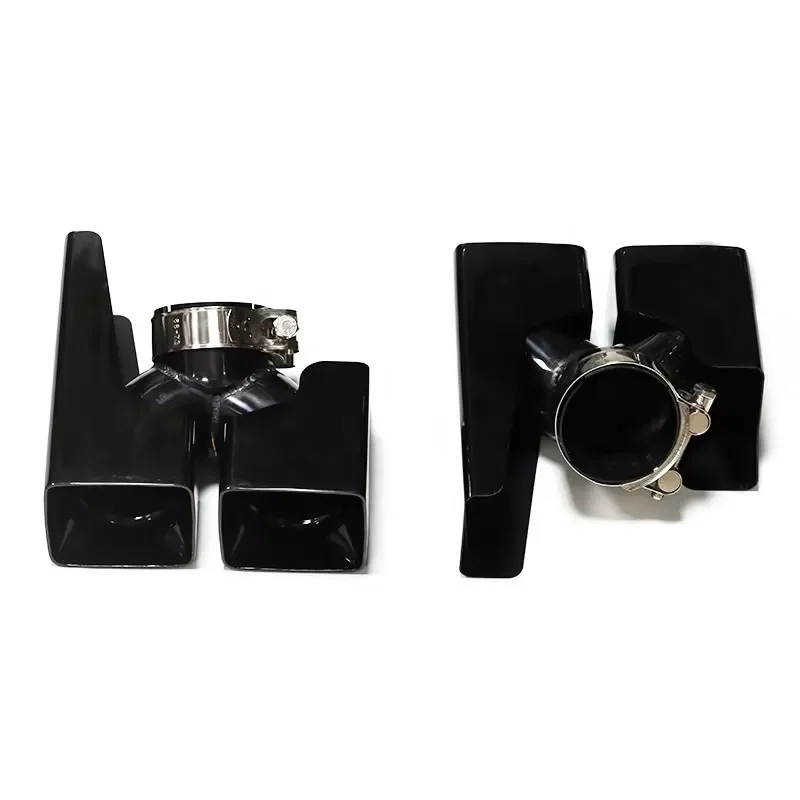 SYPES 304 Stainless Steel Square Exhaust Tip for Defender 2022 Exhaust System 20-23 Modified Khan Exhaust Pipe