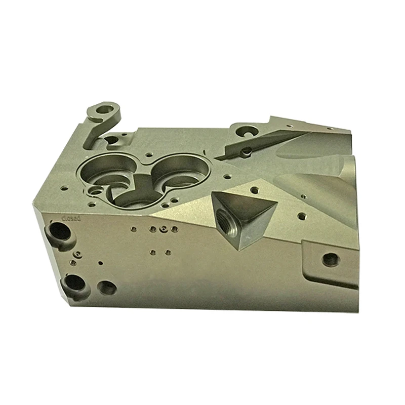 Custom Precision CNC Machined Valve Body Block, Aluminum Alloy Manifold & Control Valve Housing
