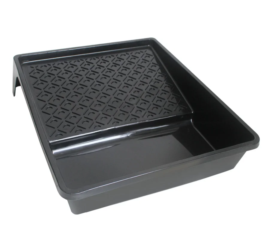 10 inch Paint tray for decorative wall decorative tool with pattern black plastic paint pan roller brushing tool 35*30*7.5cm