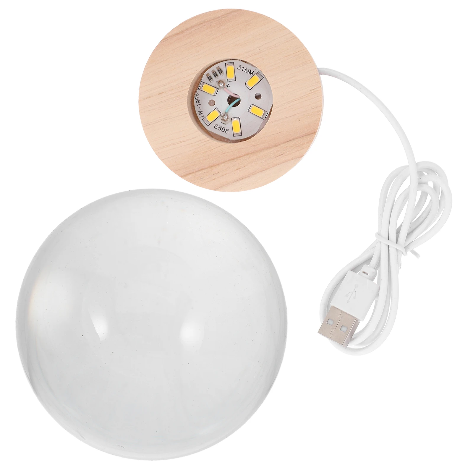 

LED Moon Ball Light Wooden Effect Colorful Lighting USB Powered Bedroom Desk Decorative Lamp Moon Night Light Ball